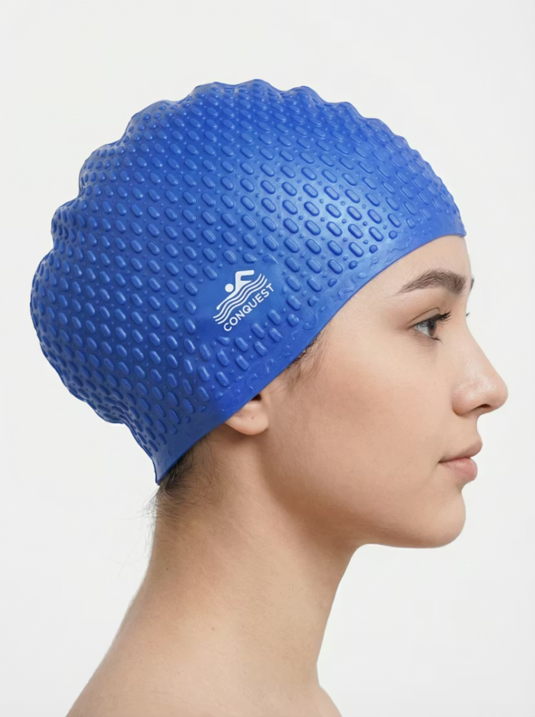 Шапочка для плавания силиконовая Conquest